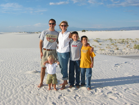 Magazzino family at White Sands NM
