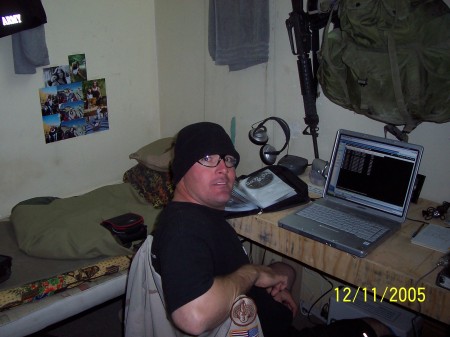me in my room in iraq