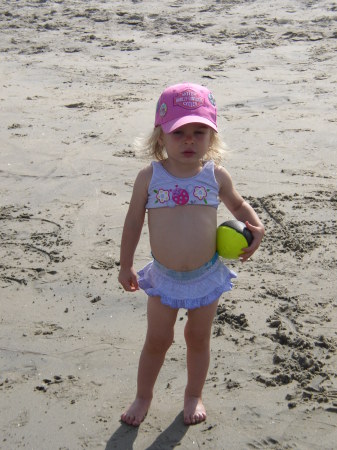 Beach girl, August 2005