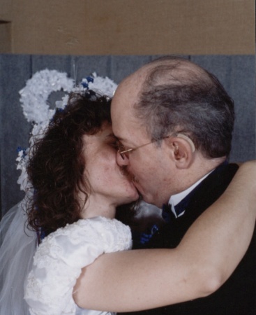 My wedding kiss to my wife