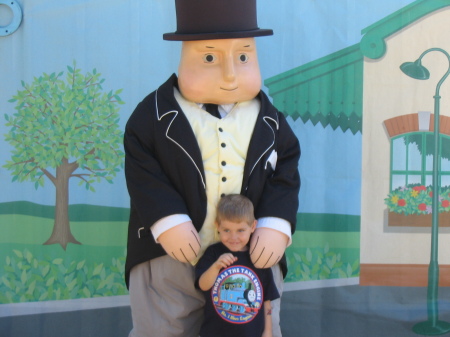 My son Will & Sir Topham Hatt