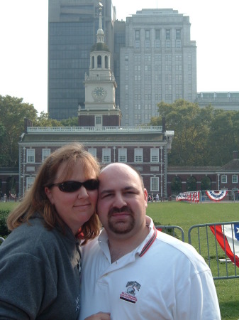 My husband Jason and I in Philadelphia!