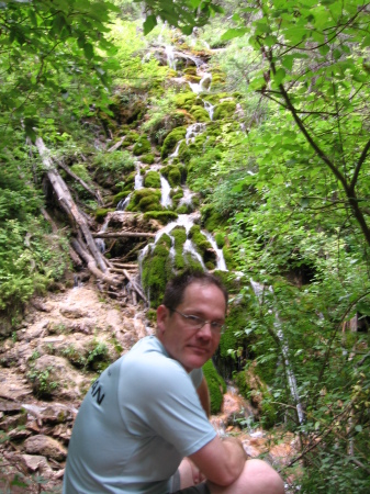 Don, my husband, at hanging Lake hike in Colo.