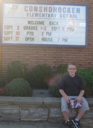 Cole first day of 3rd grade!