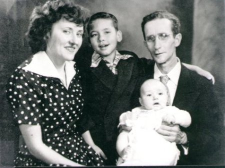 Mom, Dad, myself and baby Alex, fifty years ago
