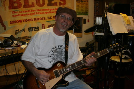 Me at a jam in my mancave/studiio