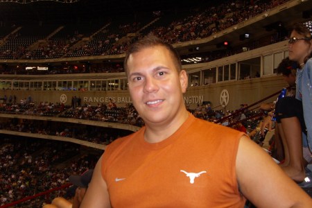 Erich at Texas Rangers Game