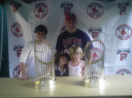 Red Sox World Series Trophies
