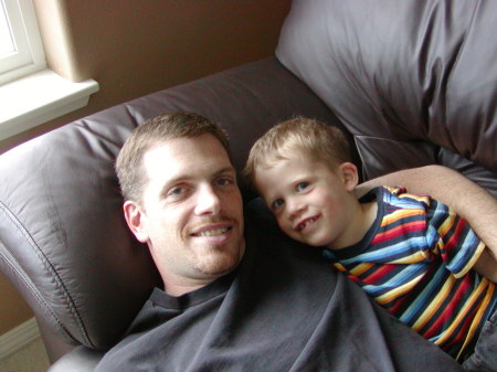Robyn's husband and son