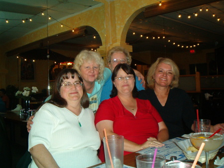 Karen with Friends at Dinner 2004