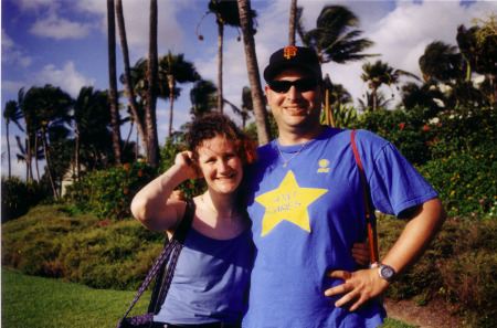 My husband Tim and me in Maui