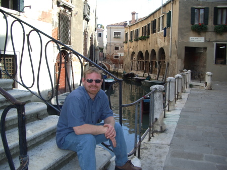 My husband Vinny in Venice