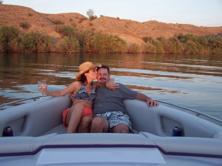 My wife the river rat and me