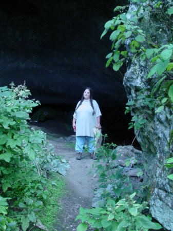 In front of Blowing Cave