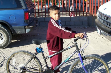 Juan and his "new" bike