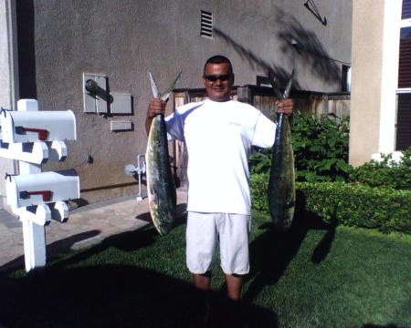 Good day of fishing in Dana Point CA.