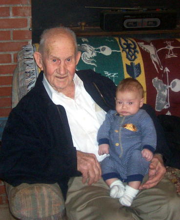 PaPa Clarke, 96 and Ezra Horne 2 months