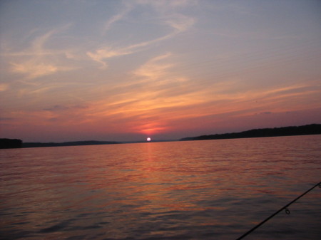 Sunset Kerr lake-Clarksville Va.