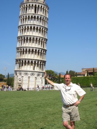 Holding up the Leaning Tower of Pisa - Pisa, Italy