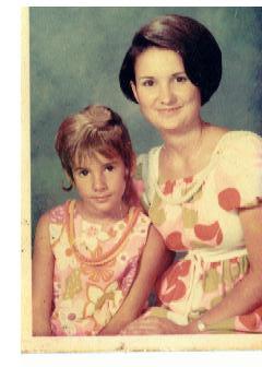 Lisa and I in the 70's.