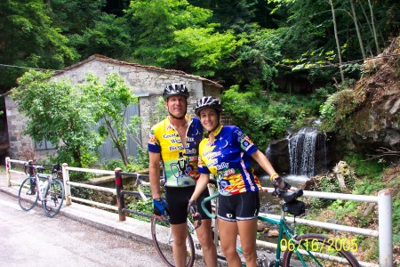 Cindy and Craig Cycling through Southern Tuscany, Italy