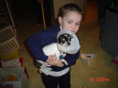 Dakota w/ Chico and the cone