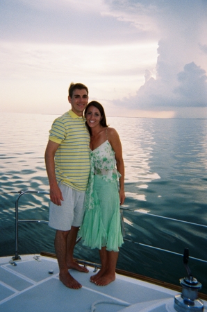 On the boat in the Fl Keys