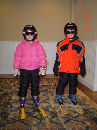 Kids going skiing