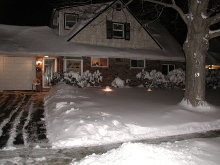 My House during a snow storm