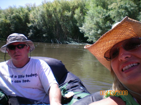 Tubing down the Owens River