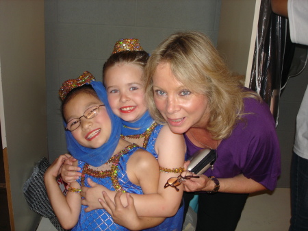 Diana, her b/f Zoe & me at their recital, 6/08