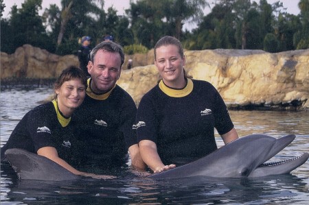Playing with the Dolphins in Orlando