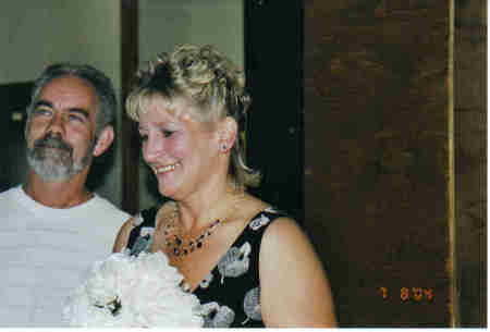 myself and my husband Bill on wedding day 8-7-04