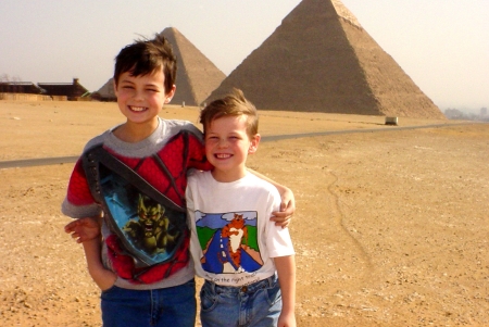 My Boys at the Pyramids