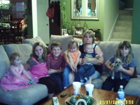 me and 6 of my 8 grand babies