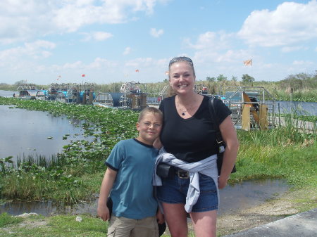 My son, Jacob, and I in Florida