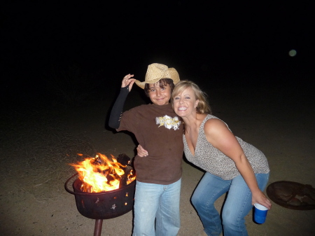 Me and Ryan camping in Johnson Valley