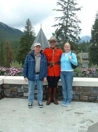 In Banff with Mountie