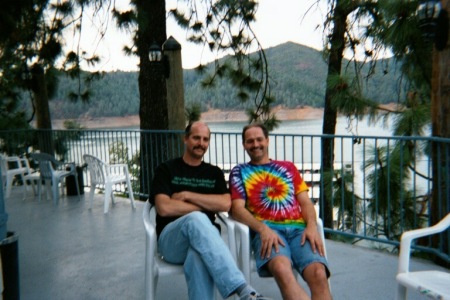 My youngest brother Tim and I at Lake Shasta