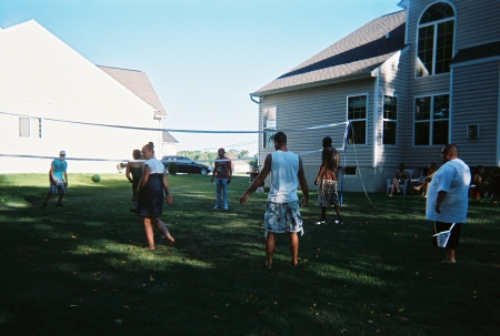 the girls have friends over at the house