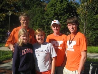 my family at clemson 2007