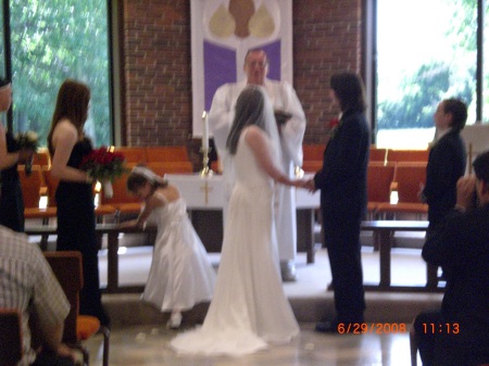 Ashley and Jamiesen taking vows