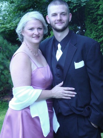 Shelby and son, Matthew (groom) age 23