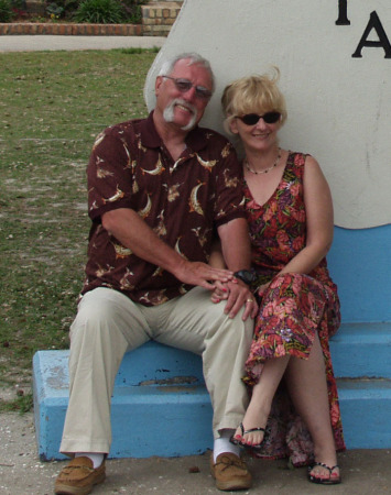 Husband Ed and I At N.O. Jazz Fest, 2005