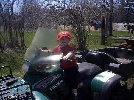 Jackson on the 6 wheeler