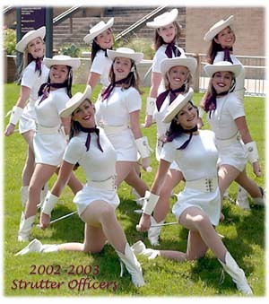 College Drill Team Officers