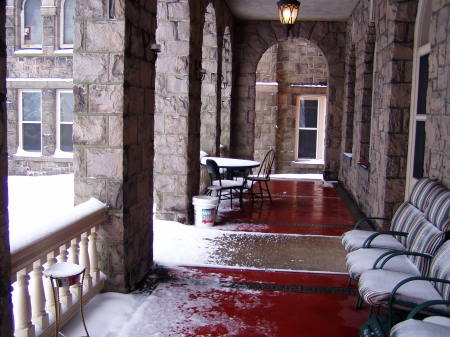 Rectory Porch in Winter