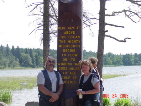 Nancy and I at Lake Itasca
