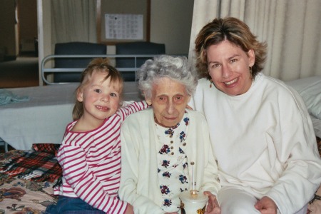 Baylee, Aunt Rose, & me
