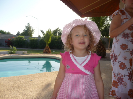 Grandaughter Jay In the back yard